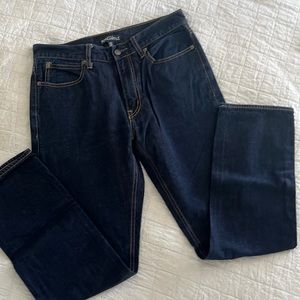 JCrew • men’s dark wash denim jeans • 31 x 32 • straight leg